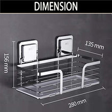 Mensola da parete per bagno, cucina, organizer da appendere senza foratura, autoadesivo, in acciaio inox