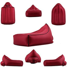 SINBROL - Divano Gonfiabile per Giardino, Campeggio, Parco, Cortile, Bianco, L