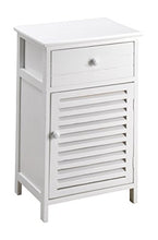 King Home C656895 Cassettiera 1 Cassetto con Anta, Bianco