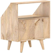 H-CAR Lsqdwy Comodino Comodino 2 Cassetti 40x30x50 Cm Legno Massello di Mango