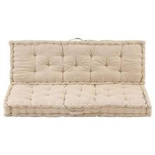 vidaXL Cuscino per Pallet e Pavimento in Cotone 120x80x10 cm bordò