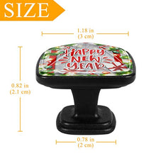 Christmas greeting card with wreath Pomelli per Porta Set di 4 Pomelli per Mobili Manopole per Cassetti Cucina Armadio Vetro