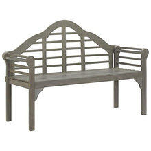 VidaXL - Panca da giardino in legno di acacia solido, 135 cm, colore: Grigio