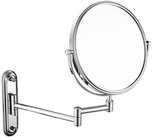 ZCCL Supporto da Parete per Specchio ingranditore, Specchio cosmetico a 360 ° Specchio da Bagno Girevole allungabile Specchio Normale ingrandimento 7X Specchio per Trucco Pieghevole Specchio di b