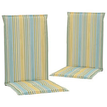 Goliraya 2 pz Cuscini Sedie Giardino con Stampa Multicolori 120x50x3 cm