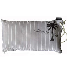 Homelevel Cuscino da spiaggia, 55 cm x 30 cm, con cordoncino, imbottito, per lettino da viaggio, spiaggia, piscina, spiaggia, giardino, da viaggio