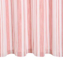 vidaXL 2X Tende con Anelli Classici Eleganti Moderne Tendaggi per la Casa Rivestimento Finestre Privacy in Metallo Cotone 140x225cm Rosa a Strisce
