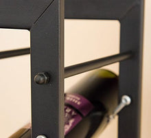 DanDiBo Scaffale Vino Design Pit 100 cm in Metallo Porta Bottiglie Supporto Bar