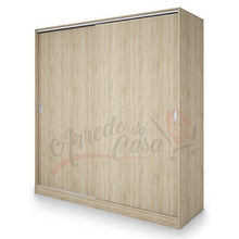 Arredodacasa.com Armadio con Due Ante SCORREVOLI Modello AI1009 (Rovere Chiaro)