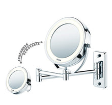 Beurer BS 59 Specchio Cosmetico da Parete, Orientabile e con Illuminazione LED