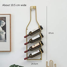 Portavini Portabottiglie retrò A Parete, Espositore per Vino in Ferro Battuto, Portabottiglie per Vino da Cucina