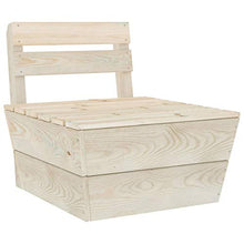 Tidyard 3 pz Set Divano Pallet Modulare da Giardino Esterno a 2 Posti con Tavolino in Legno Abete Impregnato,Divano 2 Posti da Giardino per Esterno in Legno,Divano Modulare da Giardino Esterno Legno