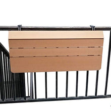 KAISIMYS Tavolo da Appendere Pieghevole Regolabile in Altezza, Tavolo da Balcone Pieghevole da Balcone, Scrivania per Laptop Ringhiera per Patio Portatile Tavolo da Lettura per Patio da Giardino, B,