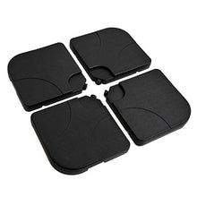 Outsunny Set 4pz Base per Ombrellone da Giardino in Plastica 50 × 50 × 7.5cm