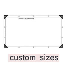 XHCP Telone Impermeabile Resistente Vetro Trasparente telone Trasparente Impermeabile PVC telone di plastica Copertura per Piante Serra Balcone Tenda Antipioggia, Dimensioni Personalizzate (Dimen