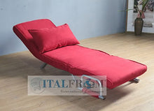 ITALFROM Divano Letto Sofa Bed Rosso Divani 65x69x82h Divanetti Divano Letto 1 Piazza