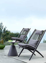 Poltrona Lounge con Cuscino Aloha Antracite Bizzotto cod.0660368