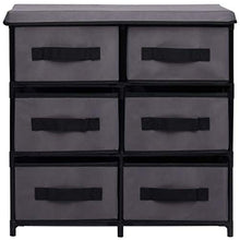 FAMIROSA Armadietto con 6 Cassetti 55x29x55 cm Grigio in Acciaio