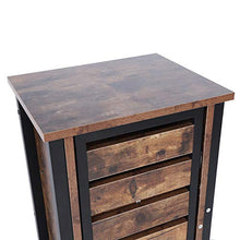 Retro Industriale Comodino Comodino Comodino Comodino Storage Cabinet Per Soggiorno Camera Da Letto 30x37x80cm