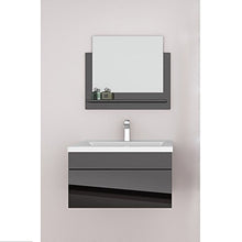 Home Deluxe - Set di mobili da bagno – Wangerooge nero – Medium – con lavabo e accessori completi – Larghezza lavandino: ca. 60 cm | Set di mobili da bagno
