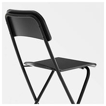 Ikea Asia Franklin sgabello da bar con schienale pieghevole nero nero