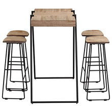 SKM Set da Bar 5 pz in Teak di Recupero