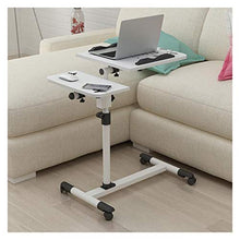 Semplice Tabella del Computer Pigro Letto con Semplice Pieghevole Terra Moving Comodino Scrivania Portatile FF (Color : White, Size : 60 * 40cm)