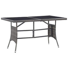 OUSEE Set da Pranzo per Esterni 7 pz con Cuscini in Polyrattan Grigio