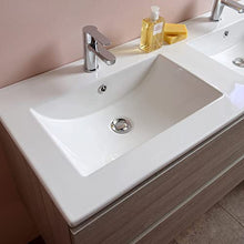 Kiamami Valentina MOBILE BAGNO 120 CM CON DUE CASSETTI E DOPPIO LAVABO | BERLIN