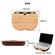 Feicuan Supporto per Laptop con Cuscino per Divano letto, Tavolo da letto portatile Cuscino Supporto per tablet Telefono, Striscia Antiscivolo,Adatto per Laptop Fino a 14" - Arredi Casa