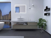 Talos Specchio da bagno con illuminazione, argento, 80 x 60 cm