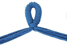 Jilibaba - Sedia a dondolo con 2 cuscini per interni e giardino, colore: Blu