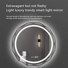 Bathroom mirror Specchio da Bagno Rotondo Senza Cornice con Design a rombo Rotondo a Forma di Diamante