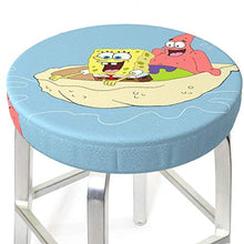 Spongebob - Coprisgabello da bar rotondo per sgabello, lavabile, elastico, per sgabelli rotondi da 35,6 cm