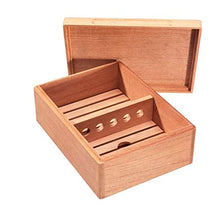SCDZS Cedar Cigar Humidor - Portable Pine Cigar Cabinet Grande capacità a Due Cigar Humidor