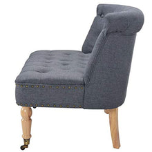 FAMIROSA Divanetto in Tessuto 94x67x76 cm Grigio Scuro