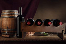 Portabottiglie impilabile in legno rustico artigianale – ideale cucina o cantina – facile da montare – Economico