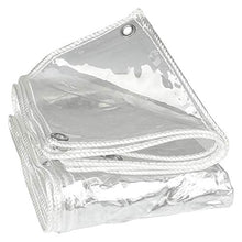 Telone Telo Copertura Antipioggia E Antipolvere Copertura, Telone Impermeabile Trasparente, Antipioggia Pieghevole Con Occhielli, Antistrappo Tenda, 0.35mm, 450g/M²(2 * 7m(6.6 * 22.9ft))
