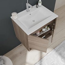 Kiamami Valentina MOBILE BAGNO A PARETE 60 CM CON ANTE E LAVABO | VENEZIA