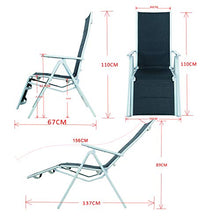 Strandgut Sedia a Sdraio, Grigio/Nero