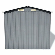 Festnight Capanno da giardino per Attrezzi in Metallo Grigio 204x132x186 cm