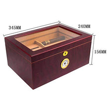 ADSE Cigar Box-25-50 Cigar Desktop Humidor Finitura Mogano