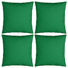 vidaXL Cuscini Decorativi 4 pz Verdi 40x40 cm in Tessuto