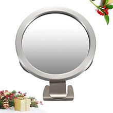 TOPBATHY Specchi Doccia Antiappannamento con Gancio Punzonato Specchio per La Casa Specchio per Il Trucco Specchio da Barba per Bagno Gabinetto