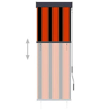 vidaXL - Tenda avvolgibile per esterni, 60 x 250 cm, arancione e marrone