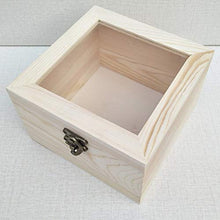 joyMerit Scatola di Legno con Serratura Scatola di Gioielli Confezione per - 9x9x4.5cm