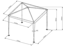 SORARA, Gazebo Tenda del Partito, Sabbia, 270 x 270 cm