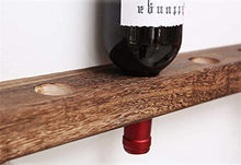 Classico Wine Rack Solid semplice legno Wallmounted e Moderna Grana del legno è chiaro, fermo e stabile, non deformati, durevole, e largamente usato.8 bottiglie di vino rosso e 8 Coppe può essere coll