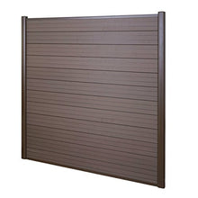 Mendler Frangivento 3X Pannelli Privacy Sarthe WPC Alluminio Premium 560cm Marrone