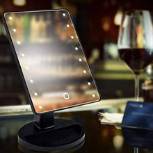 LBWARMB Trucco Specchio con luci Vanity Cosmetic Specchio a LED Trucco Specchio-Touch Screen Light Up Beauty Specchio per la Barbabietola da Barba